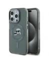 Karl Lagerfeld KLHMP15LHLSKCK Apple iPhone 15 Pro Hardcase IML Metal Karl&Choupette Kopf MagSafe schwarz