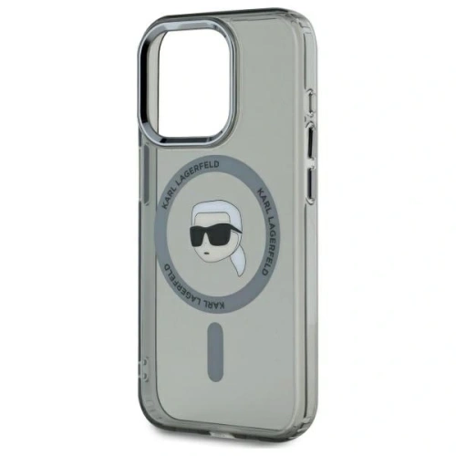 Kup Karl Lagerfeld KLHMP15LHLSKIK Apple iPhone 15 Pro Hardcase IML Metall Karl Kopf MagSafe schwarz - KLD21790 - {ean13} - Sklep Home Screen