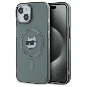 Kup Etui Karl Lagerfeld KLHMP15SHLSCHK Apple iPhone 15 hardcase IML Metal Choupette Head MagSafe czarny/black - KLD21791 - {ean13} - Sklep Home Screen