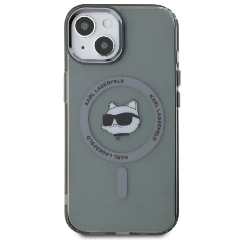 Kup Karl Lagerfeld KLHMP15SHLSCHK Apple iPhone 15 husă hardcase IML Metal Choupette Head MagSafe neagră - KLD21791 - {ean13} - Sklep Home Screen