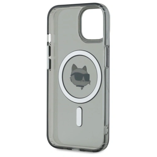 Kup Karl Lagerfeld KLHMP15SHLSCHK Apple iPhone 15 husă hardcase IML Metal Choupette Head MagSafe neagră - KLD21791 - {ean13} - Sklep Home Screen