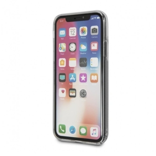 Kup Guess Apple Case GUHCPXGLUFLRA iPhone X Himbeere Hartschalenetui Glitter Liquid - GUE320 - {ean13} - Sklep Home Screen