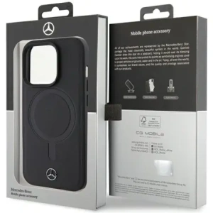Kup Mercedes MEHMP15L23RCMK Apple iPhone 15 Pro Hartschale Glattes Leder MagSafe schwarz - MRS219 - {ean13} - Sklep Home Screen