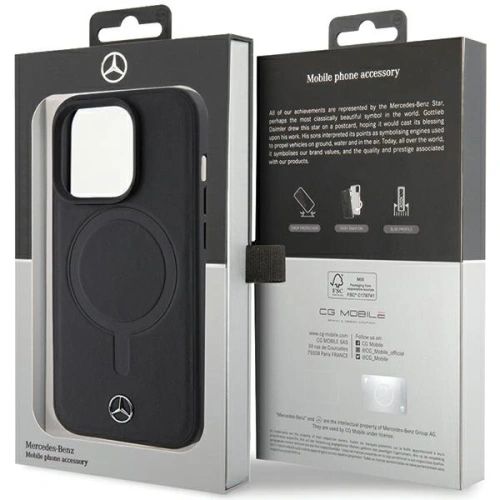 Kup Etui Mercedes MEHMP15L23RCMK Apple iPhone 15 Pro hardcase Smooth Leather MagSafe czarny/black - MRS219 - {ean13} - Sklep Home Screen