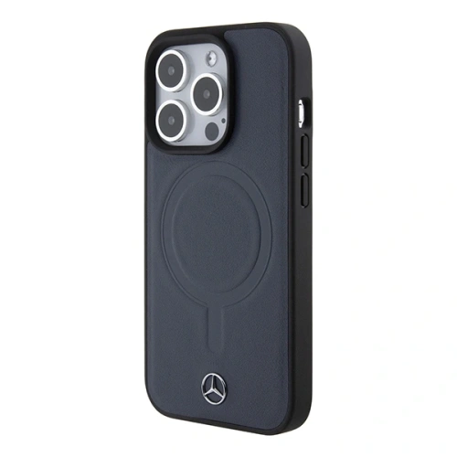 Kup Etui Mercedes MEHMP15L23RCMV Apple iPhone 15 Pro hardcase Smooth Leather MagSafe granatowy/navy - MRS220 - {ean13} - Sklep Home Screen