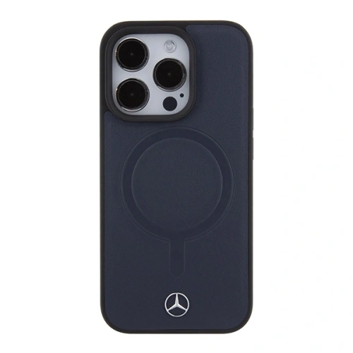 Kup Mercedes MEHMP15L23RCMV Apple iPhone 15 Pro husă din piele netedă MagSafe albastră marină - MRS220 - {ean13} - Sklep Home Screen
