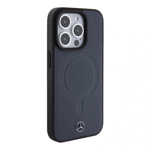 Kup Mercedes MEHMP15L23RCMV Apple iPhone 15 Pro husă din piele netedă MagSafe albastră marină - MRS220 - {ean13} - Sklep Home Screen