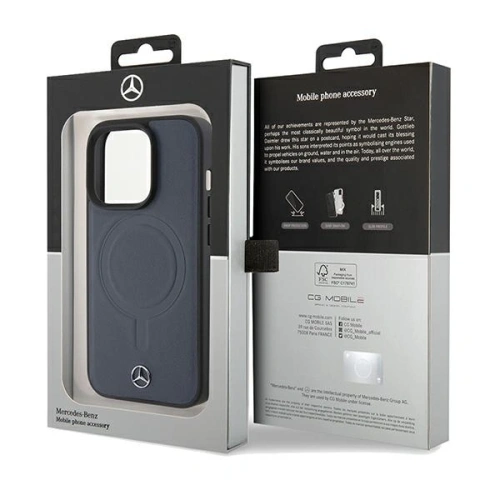 Kup Etui Mercedes MEHMP15L23RCMV Apple iPhone 15 Pro hardcase Smooth Leather MagSafe navy/modrá - MRS220 - {ean13} - Sklep Home Screen