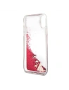 Kup Etui Guess GUHCPXGLUFLRA Apple iPhone X raspberry hard case Glitter Liquid - GUE320 - {ean13} - Sklep Home Screen