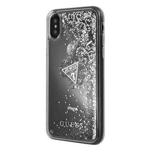 Kup Guess Apple Tasche GUHCPXGLUFLSI iPhone X/XS silber/silberne Hartschale Glitter Liquid - GUE321SLV - {ean13} - Sklep Home Screen