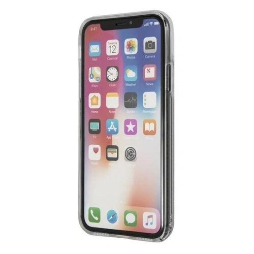 Kup Guess Apple Tasche GUHCPXGLUFLSI iPhone X/XS silber/silberne Hartschale Glitter Liquid - GUE321SLV - {ean13} - Sklep Home Screen