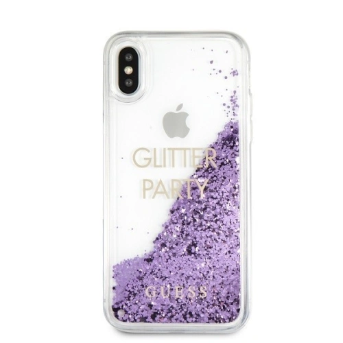 Kup Etui Guess GUHCPXGLUQPU Apple iPhone X/XS lila/purple kemény tok Liquid Glitter Party - GUE322PRP - {ean13} - Sklep Home Screen