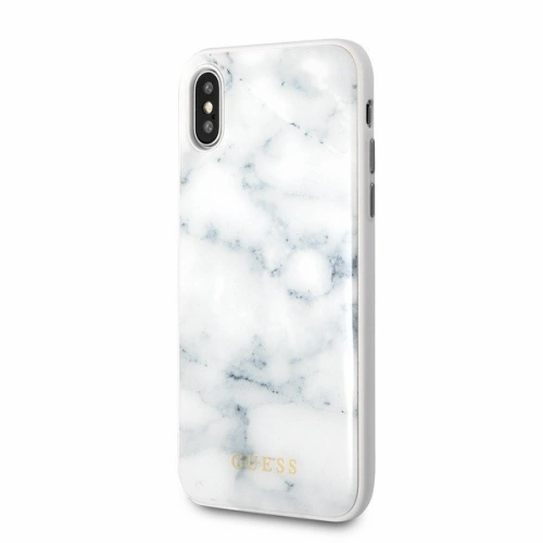 Kup Guess Apple Tasche GUHCPXHYMAWH iPhone X/XS weiß/weiß Marmor - GUE324WHT - {ean13} - Sklep Home Screen