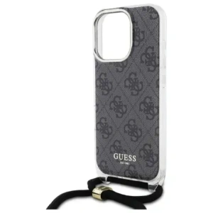Kup Guess GUHCP16LHC4SEK Apple iPhone 16 Pro Hardcase Crossbody Cord 4G Print schwarz - GUE4094 - {ean13} - Sklep Home Screen