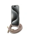 Kup Guess GUHCP16LHC4SEP Apple iPhone 16 Pro carcasă solidă Crossbody Cord 4G Print roz - GUE4095 - {ean13} - Sklep Home Screen
