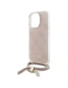 Kup Guess GUHCP16LHC4SEP Apple iPhone 16 Pro carcasă solidă Crossbody Cord 4G Print roz - GUE4095 - {ean13} - Sklep Home Screen