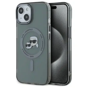 Kup Etui Karl Lagerfeld KLHMP15SHLSKCK Apple iPhone 15 hardcase IML Metal Karl&Choupette Head MagSafe czarny/black - KLD21792 - {ean13} - Sklep Home Screen