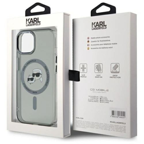 Kup Etui Karl Lagerfeld KLHMP15SHLSKCK Apple iPhone 15 hardcase IML Metal Karl&Choupette Head MagSafe černý/black - KLD21792 - {ean13} - Sklep Home Screen
