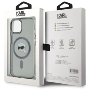 Kup Etui Karl Lagerfeld KLHMP15SHLSKIK Apple iPhone 15 hardcase IML Metal Karl Head MagSafe czarny/black - KLD21793 - {ean13} - Sklep Home Screen