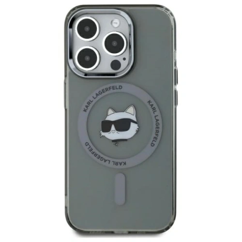 Kup Karl Lagerfeld KLHMP15XHLSCHK Apple iPhone 15 Pro Max Hardcase IML Metall Choupette Kopf MagSafe schwarz - KLD21794 - {ean13} - Sklep Home Screen