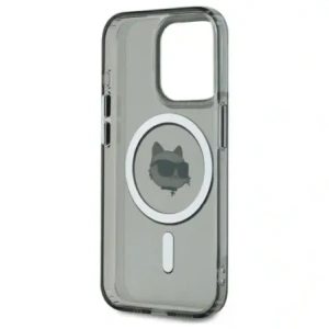 Kup Karl Lagerfeld KLHMP15XHLSCHK Apple iPhone 15 Pro Max Hardcase IML Metall Choupette Kopf MagSafe schwarz - KLD21794 - {ean13} - Sklep Home Screen