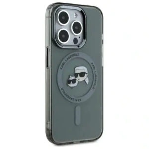 Kup Karl Lagerfeld KLHMP15XHLSKCK Apple iPhone 15 Pro Max Hardcase IML Metall Karl&Choupette Kopf MagSafe schwarz - KLD21795 - {ean13} - Sklep Home Screen