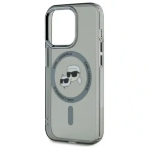 Kup Karl Lagerfeld KLHMP15XHLSKCK Apple iPhone 15 Pro Max Hardcase IML Metall Karl&Choupette Kopf MagSafe schwarz - KLD21795 - {ean13} - Sklep Home Screen