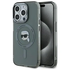 Kup Karl Lagerfeld KLHMP15XHLSKIK Apple iPhone 15 Pro Max kemény tok IML Fém Karl Fej MagSafe fekete - KLD21796 - {ean13} - Sklep Home Screen