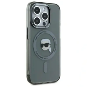 Kup Karl Lagerfeld KLHMP15XHLSKIK Apple iPhone 15 Pro Max Hartschale IML Metall Karl Kopf MagSafe schwarz - KLD21796 - {ean13} - Sklep Home Screen
