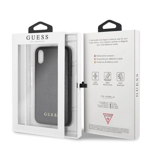 Kup Etui Guess GUHCPXIGLBK Apple iPhone X/XS černý/black hard case Iridescent - GUE325BLK - {ean13} - Sklep Home Screen