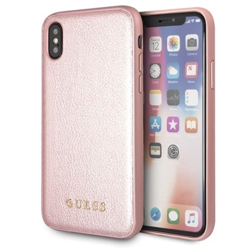 Kup Etui Guess GUHCPXIGLRG Apple iPhone X/XS růžově zlatý/hard case Iridescent - GUE327RS - {ean13} - Sklep Home Screen