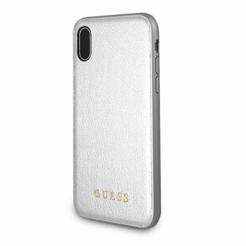 Kup Etui Guess GUHCPXIGLSI Apple iPhone X silver/srebrny hard case Iridescent - GUE328SLV - {ean13} - Sklep Home Screen