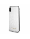 Etui Guess GUHCPXIGLSI Apple iPhone X silver/srebrný tvrdý kryt Iridescent