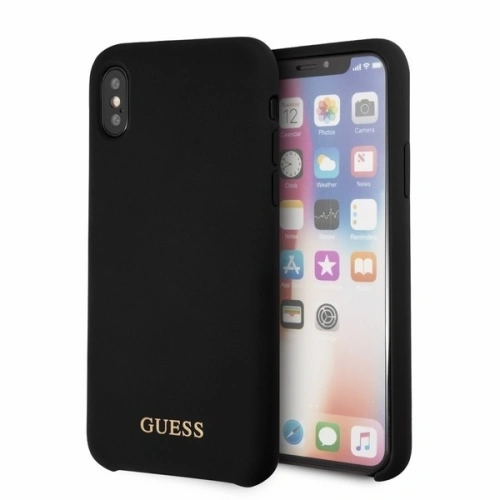 Kup Etui Guess GUHCPXLSGLBK Apple iPhone X/XS černý/hard case silikonový - GUE329BLK - {ean13} - Sklep Home Screen