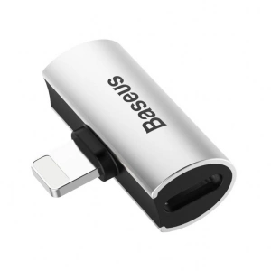 Kup [OUTLET] Adapter Audio Baseus L46 Lightning do 2x Lightning (srebrno-czarny) - OT-786 - {ean13} - Sklep Home Screen