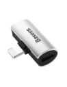 [OUTLET] Adapter Audio Baseus L46 Lightning la 2x Lightning (argintiu-negru)