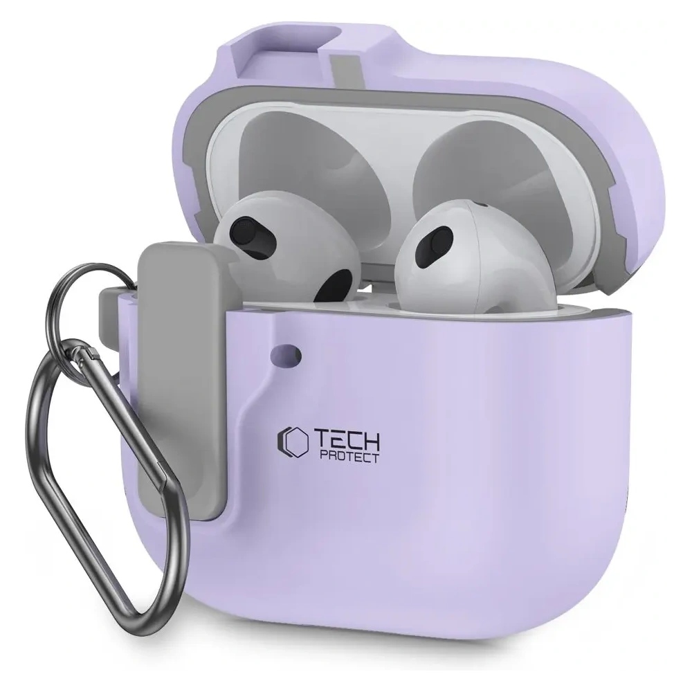 Etui Tech-Protect Slim Hook Apple AirPods 4 Lavender