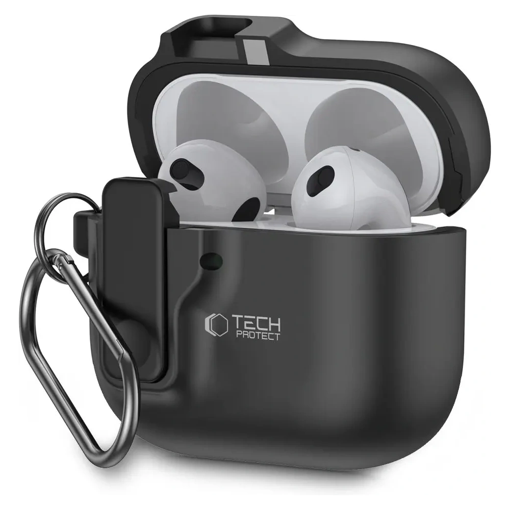 Etui Tech-Protect Slim Hook Apple AirPods 4 Black