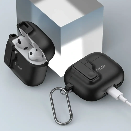 Kup Etui Tech-Protect Slim Hook Apple AirPods 4 Black - THP3446 - {ean13} - Sklep Home Screen