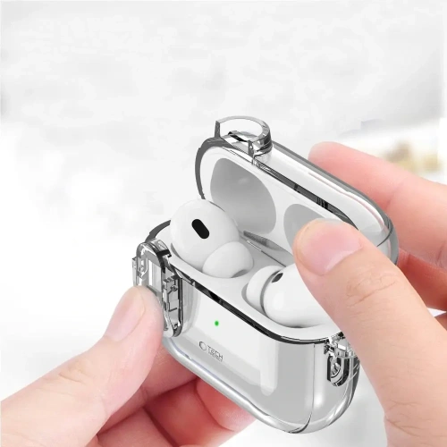 Kup Etui Tech-Protect Slim Hook Apple AirPods Pro 1 / 2 Clear - THP3447 - {ean13} - Sklep Home Screen