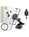 Uchwyt samochodowy Tech-Protect MM15W-V6 Qi2 Magnetic Magsafe Dashboard & Vent Car Mount Wireless Charger 15W Black