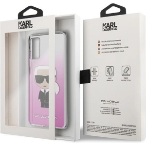 Kup Karl Lagerfeld KLHCS62TRDFKPI S20 G980 różowy/pink Karl Ikonik - KLD243PNK - {ean13} - Sklep Home Screen