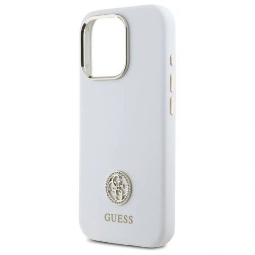 Kup Etui Guess GUHCP16LM4DGPH Apple iPhone 16 Pro hardcase silikonový logo Strass 4G bílý/white - GUE4096 - {ean13} - Sklep Home Screen
