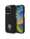 Etui Guess GUHCP16LM4DGPK Apple iPhone 16 Pro hardcase silikonové logo strass 4G černé/black