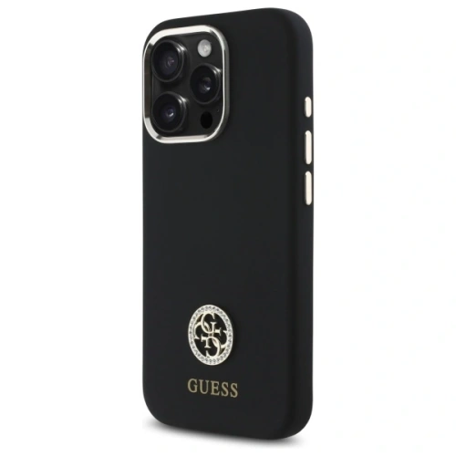 Kup Guess GUHCP16LM4DGPK Apple iPhone 16 Pro keménytok Szilikon Logó Strass 4G fekete - GUE4097 - {ean13} - Sklep Home Screen