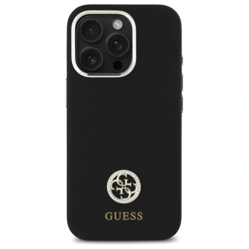 Kup Guess GUHCP16LM4DGPK Apple iPhone 16 Pro keménytok Szilikon Logó Strass 4G fekete - GUE4097 - {ean13} - Sklep Home Screen