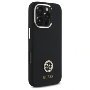 Kup Guess GUHCP16LM4DGPK Apple iPhone 16 Pro keménytok Szilikon Logó Strass 4G fekete - GUE4097 - {ean13} - Sklep Home Screen
