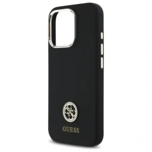 Kup Guess GUHCP16LM4DGPK Apple iPhone 16 Pro keménytok Szilikon Logó Strass 4G fekete - GUE4097 - {ean13} - Sklep Home Screen