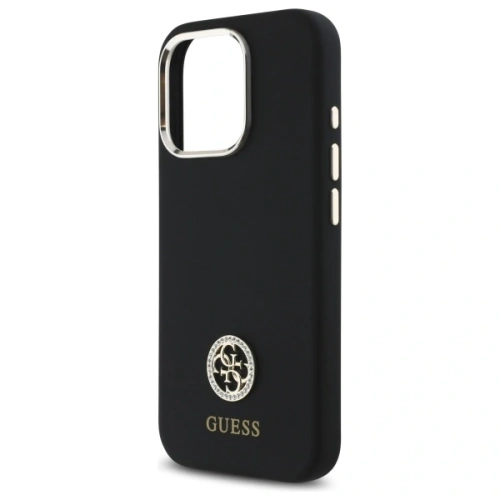 Kup Guess GUHCP16LM4DGPK Apple iPhone 16 Pro keménytok Szilikon Logó Strass 4G fekete - GUE4097 - {ean13} - Sklep Home Screen