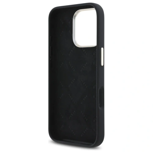Kup Guess GUHCP16LM4DGPK Apple iPhone 16 Pro keménytok Szilikon Logó Strass 4G fekete - GUE4097 - {ean13} - Sklep Home Screen